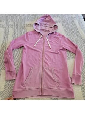 Pink Gap zip up hoodie #gap #cozy #faded #vintage vibes #y2k